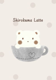 Shirokuma Latte -gray- dot