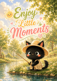 Black Kitten Lifestyle: Happy Fishing