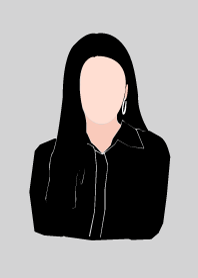 minimal girl : black rose