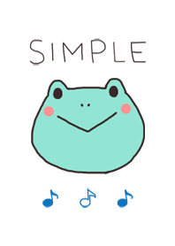 Simple of a handwriting frog