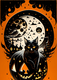halloween cat 0B6Ab8