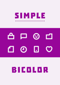 Simple BICOLOR [PURPLE] No.209