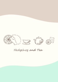 Hedgehog and Tea -mint- wave