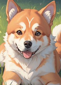 Smiling Shiba Inu eGMc