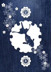 漢字金魚ジーンズ