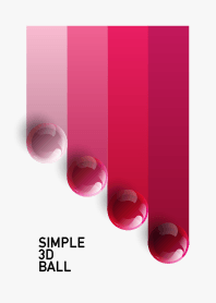 Simple 3D Red balls cover