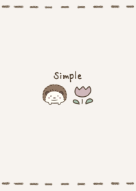 Smoky color Hedgehog -beige-