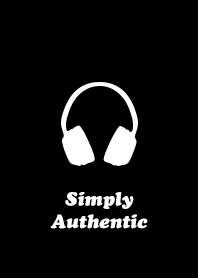 Simply Authentic Headphone Black-White