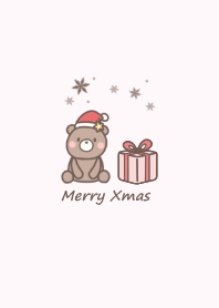 Teddy bear Christmas -pink-