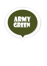 Army Green Button In White V.4