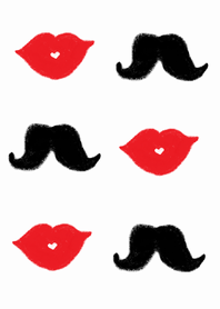 Lips and mustache