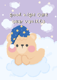 good night cute bear vanilla