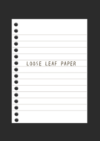 LOOSE LEAF PAPER/CHARCOAL GREY
