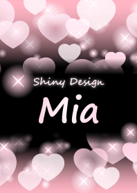 Mia-Name-Baby Pink Heart