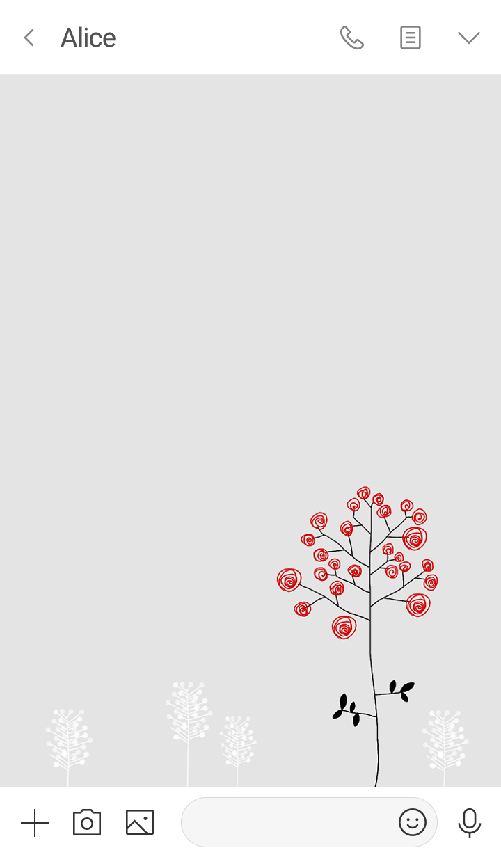 Scandinavian simple red fruit tree.
