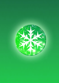 Winter button blue green3
