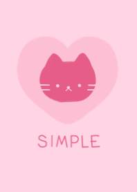 しんぷる ねこ 03 - ピンク 01 (i)