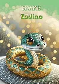 Snake golden Zodiac 12 sign