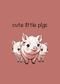 Cute little pigs