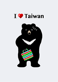 我愛台灣 ❤︎ 黑熊與茄芷袋. 3 無底紋