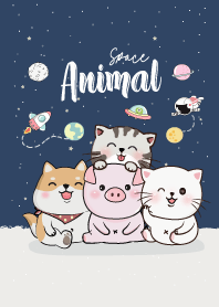 Animal Gang On Space 4 (Navy)