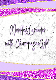 Marble Lavender dengan Champagne Gold