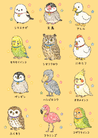 My beloved bird01 brown & yellow