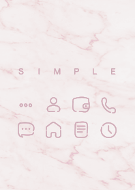 SIMPLE (Pink Marble)