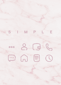 SIMPLE 粉色極簡大理石
