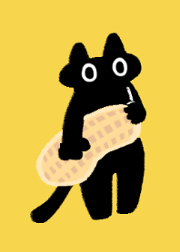 Dark cat Peanuts