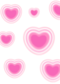 Many pink-white hearts