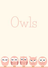 Dusty Pink Owls