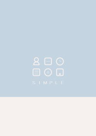 シンプル（beige blue)V.266