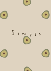 Fashionable beige and avocado pattern.