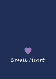 Small Heart *Navy Purple 6*