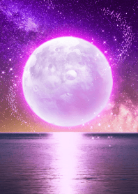 Happy purple full moon