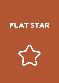 FLAT STAR - Burnt Sienna