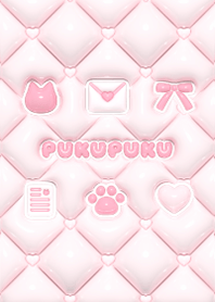 ぷくぷく♡ねこ - ピンク 1
