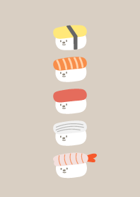 Cute Sushi kun - Beige & Brown