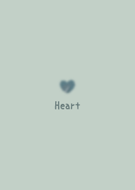 Watercolor Heart *Dullness Green*