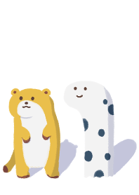 ミーアキャットとチンアナゴ