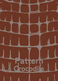 Pattern Crocodile chocolate