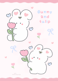 Bunny and tulip :) :) :) :) :) :) v.7