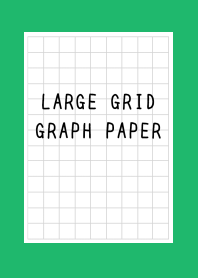 LARGE BLACK GRID GRAPH PAPER/GREEN/WHITE