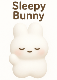 Sleepy Bunny – 白色