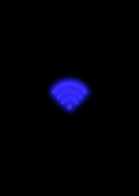 Radio waves pattern of blue light.