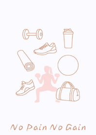 筋トレ女子モチベUPラベンダー着せかえ