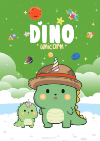 Dino Unicorn Seaside Light Green