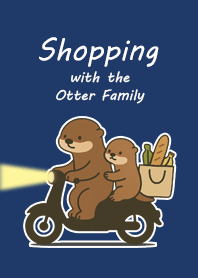 カワウソ親子のお買い物「夜」#5