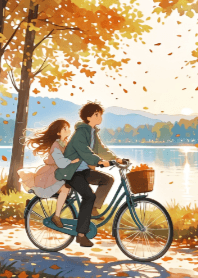Cute Couple in Autumn V.2